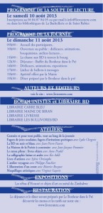 Programme St Rabier